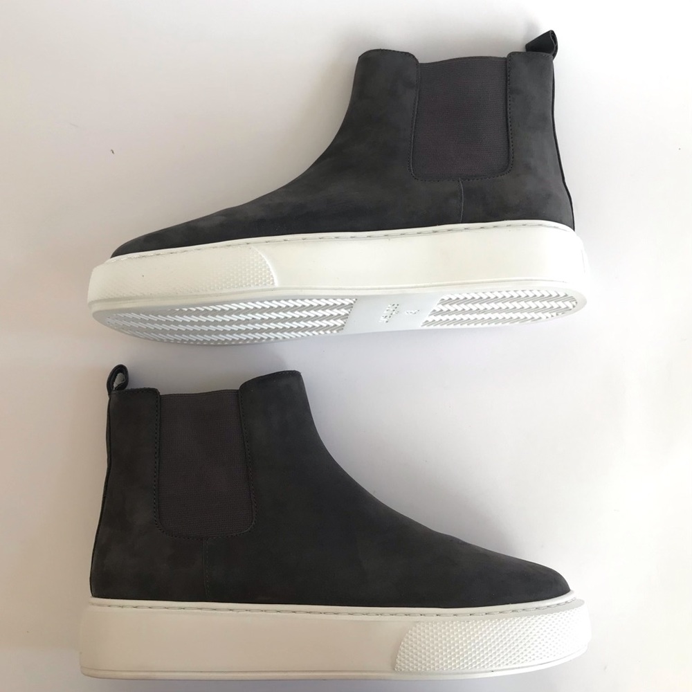 J/SLIDES NYC Dani Chelsea Gray Nubuck Suede Platform Slip On Bootie Sze 8.5 NIB - Picture 8 of 15